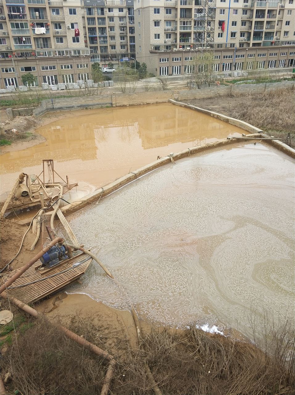 沙河口沉淀池淤泥清理-厂区废水池淤泥清淤